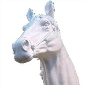Glossy White Acrylic Horse Head
